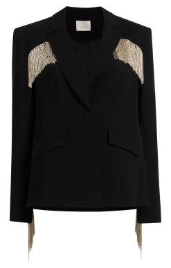 Beaded Fringe Ira Blazer