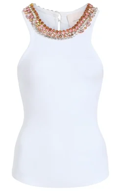 Chunky Rhinestone Necklace Lizzie Top