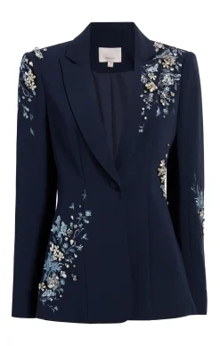 Coastal Floral Embellished Cheyenne Blazer