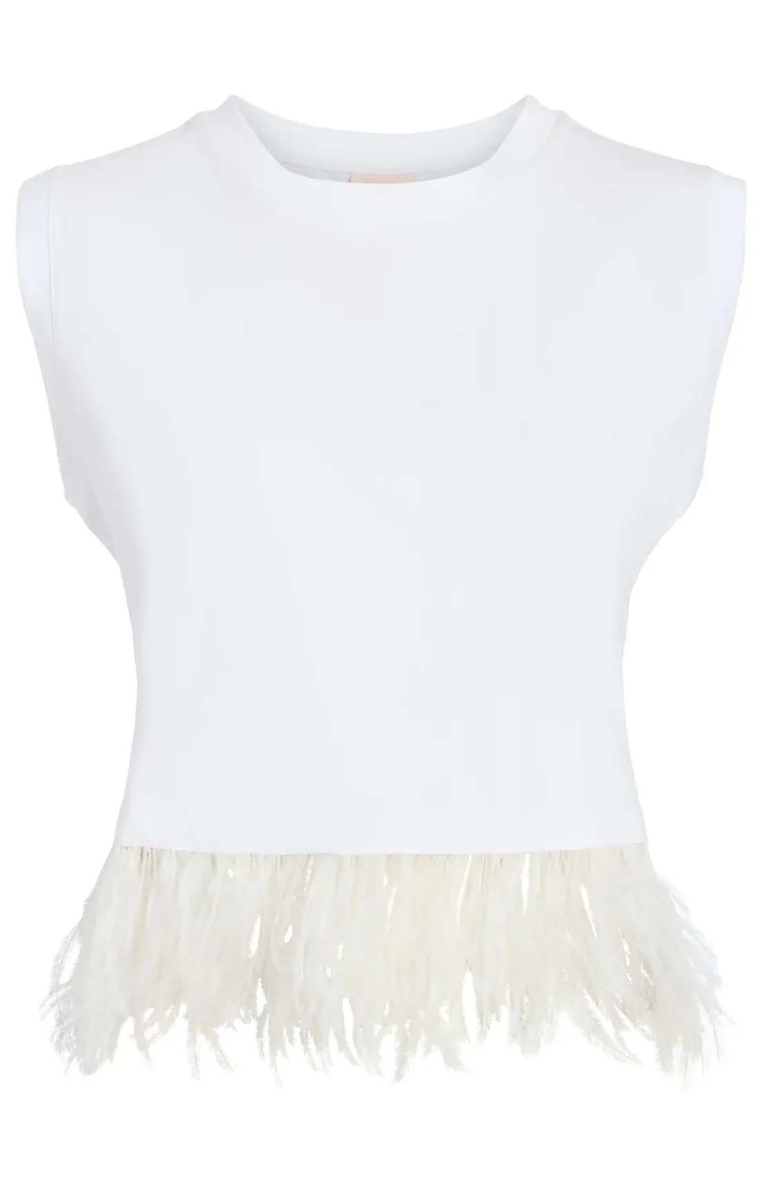 Cropped Feather Tee