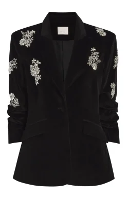 Crystal Ivy Chenille Scrunched Cheyenne Blazer