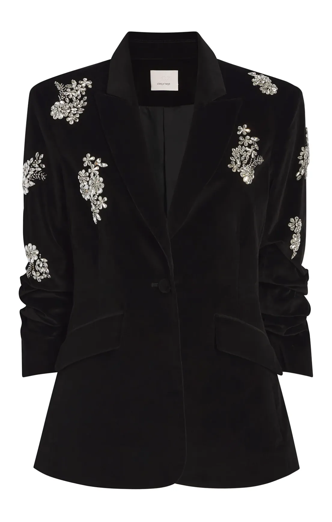 Crystal Ivy Chenille Scrunched Cheyenne Blazer