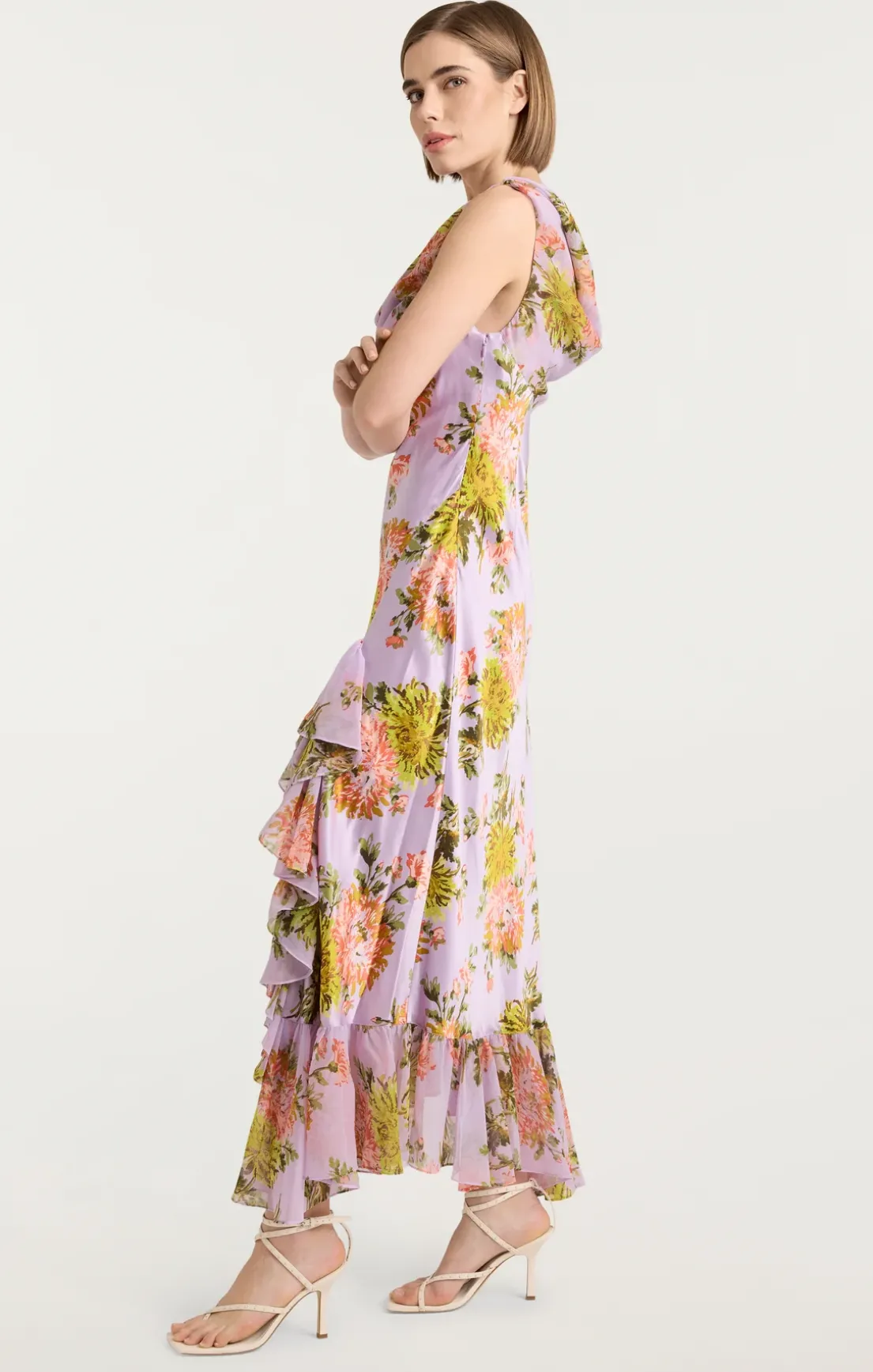 Faded Chrysanthemum Raya Dress