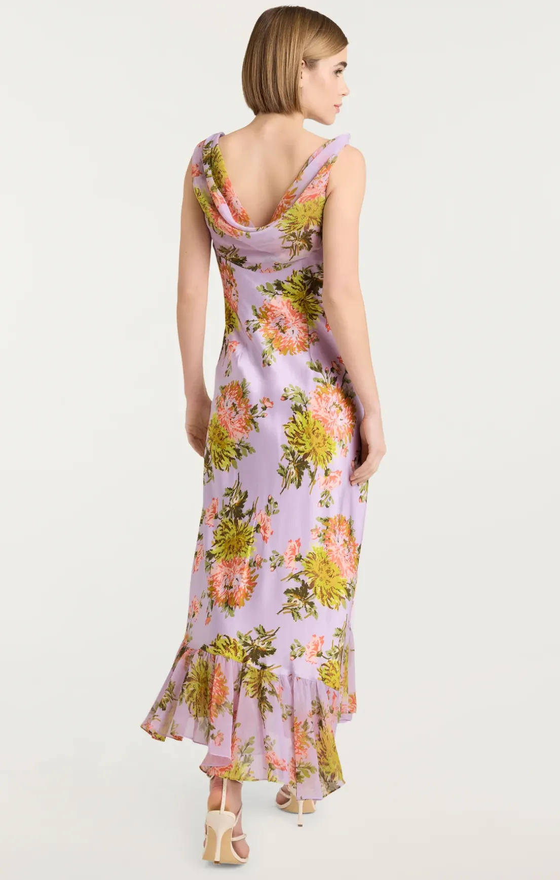 Faded Chrysanthemum Raya Dress