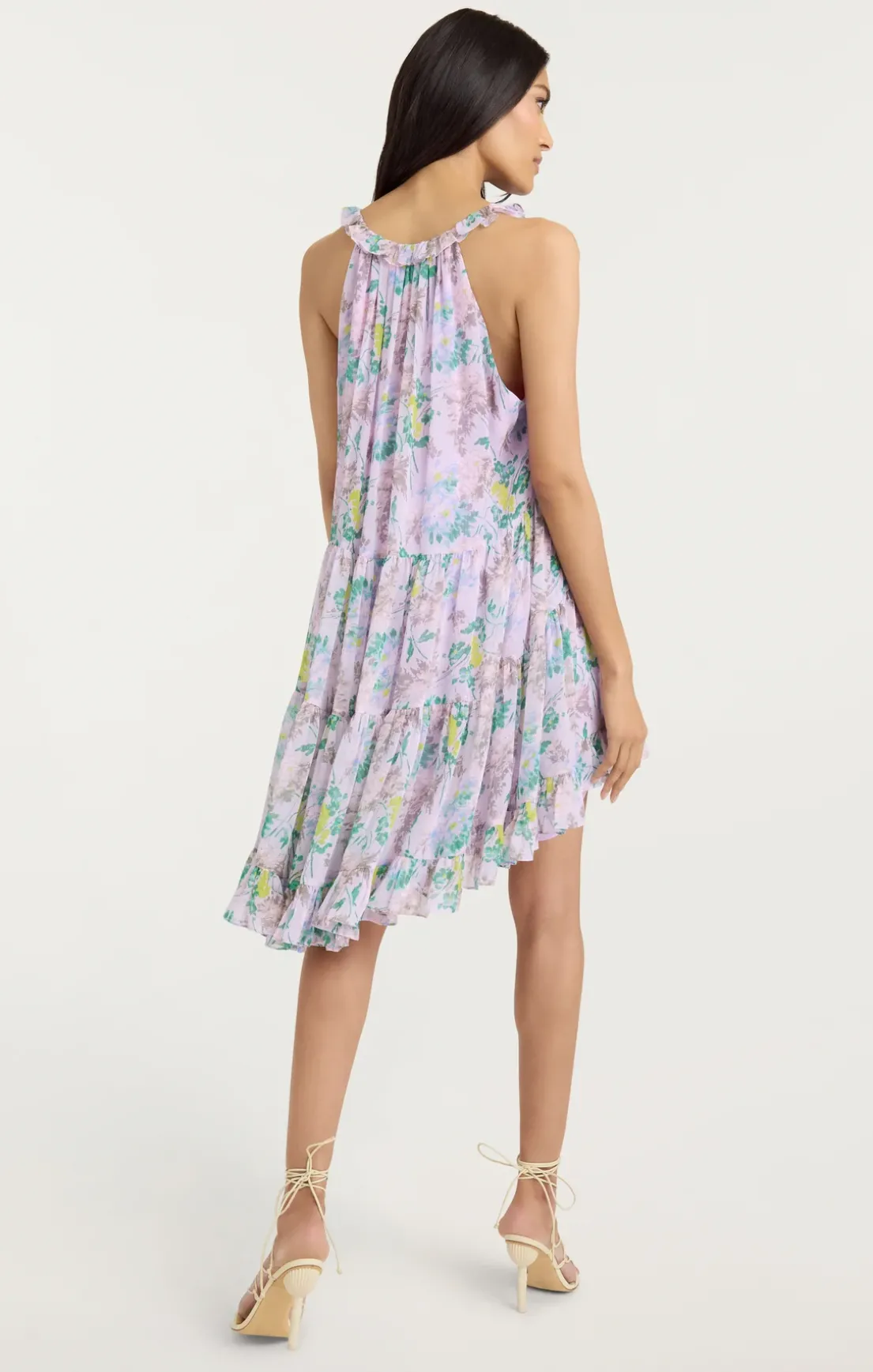 Light Washed Floral Sleeveless Phyllis Dress