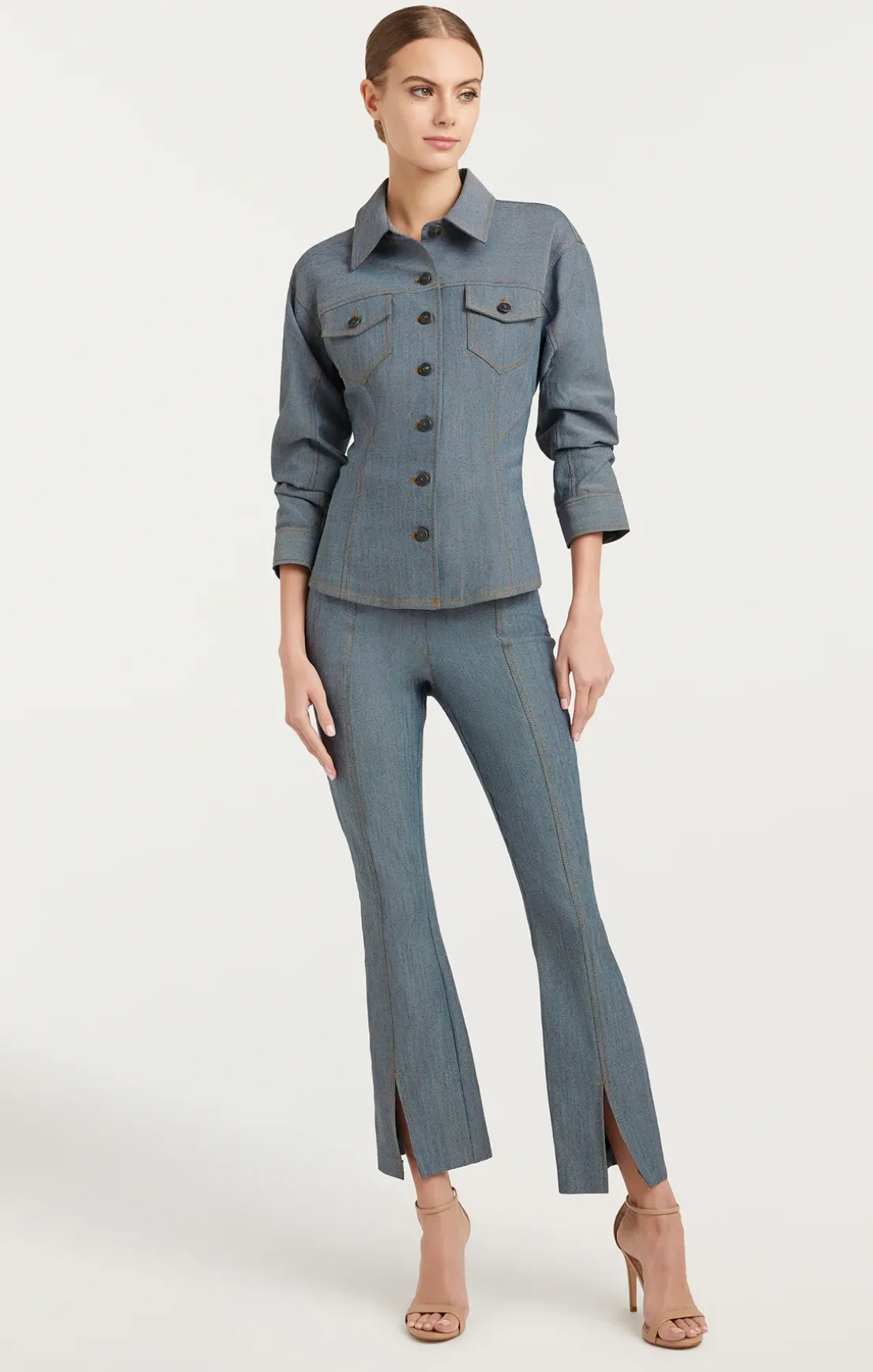 Reverse Denim Scrunched Canyon Jacket