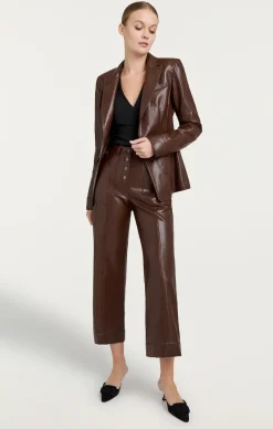 Vegan Leather Louisa Blazer